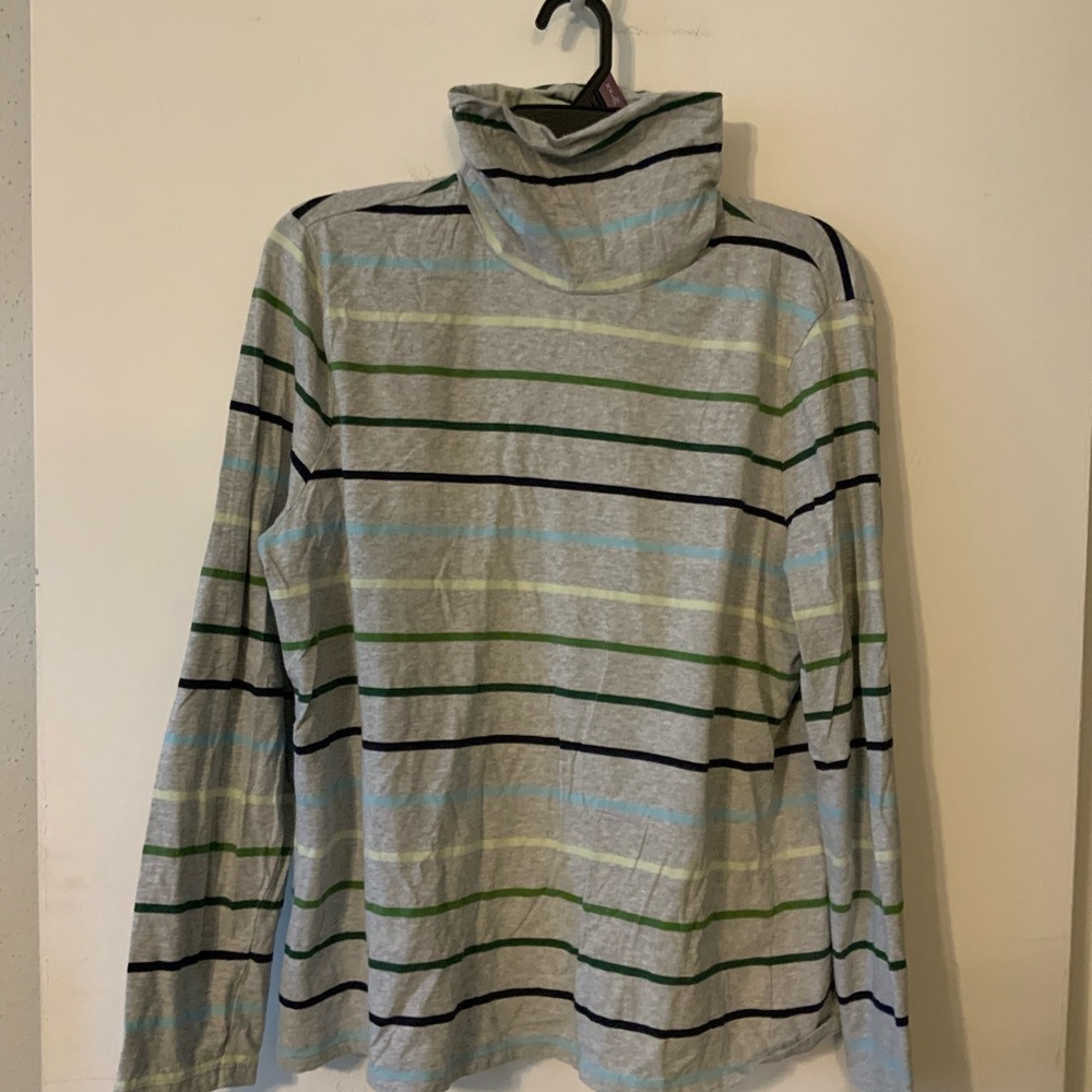 Talbot’s Striped Turtleneck Long Sleeve Shirt